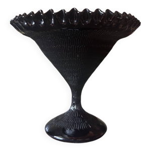 Grande coupe sur pied - noire
