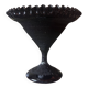 Grande coupe sur pied en opaline noire Art déco des années 1930 une rareté atypique