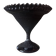 Grande coupe sur pied en opaline noire Art déco des années 1930 une rareté atypique
