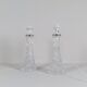Mid-century modern crystal table lamps by Orrefors, designed by Carl Fagerlund, Sweden, 1970s.