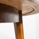Art Deco Round Extendable Teak Dining Table, France, 1930s