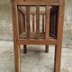 Antique rack storage basket walnut wood storage or toy bin