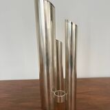 Triple vase "Organ" metal Space Age