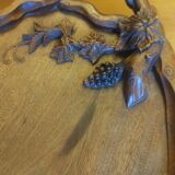 Solid mahogany serving tray