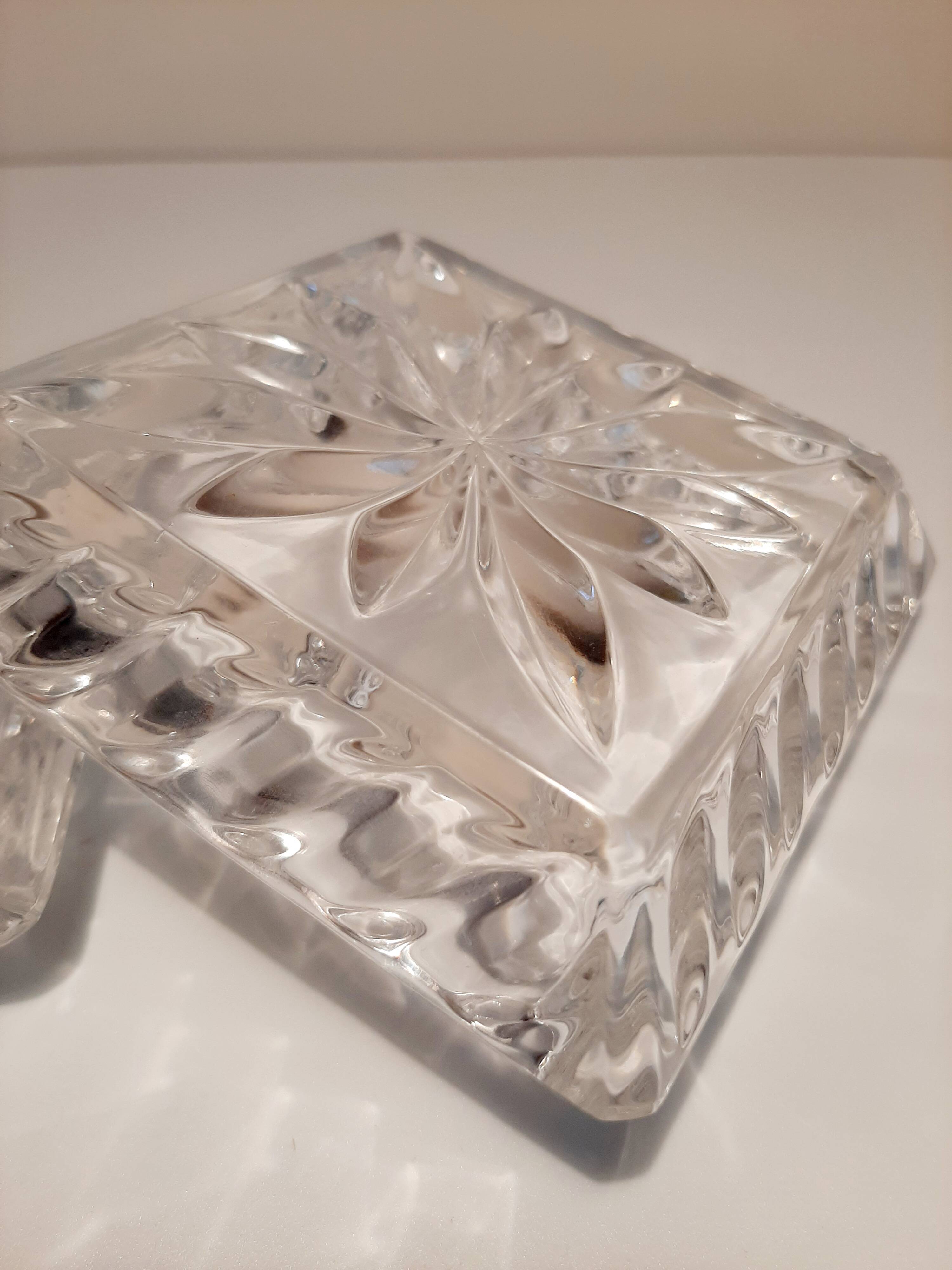 Crystal art deco jewelry box