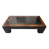 Table Basse Bois Laqué 70's