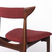 Vintage Cow Horn Chair – 1960s/1970s Danish Teak Dining or Desk Chair, Bord