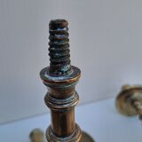 Pair of bronze torches 17th