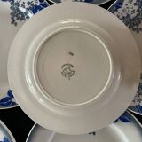 Lot 6 flat plates, 1 dish, 1 Ceranord Saint Amand Vintage 1950s dish