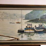 Marine painting oil on canvas