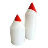 2 x Murano glass pencil table lamps, manufactured by Formia Vetri Italy 1970’S