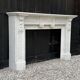 Louis XVI style fireplace in Carrara marble, circa 1880.