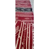 Traditional handmade red and black carpet  170x60cm