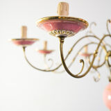 Flemish Ceramic Floral Chandelier