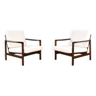 Mid-Century Lounge Chairs by Z. Bączyk, 1960s, Set of 2