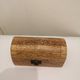 Super small wooden jewelry chest carved floral