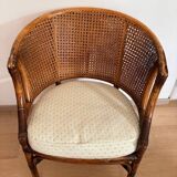 Pair of Armchairs inspired by M Guire in Wicker-Bamboo