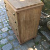 Wooden chest of drawers Mahogany veneers Late nineteenth 4 drawers