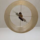 Danish teak and fiberglass pendant lamp from the 50s/60s