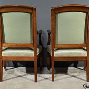 Pair of Crossed Armchairs in Mahogany, Restoration Period – Early 19th Century