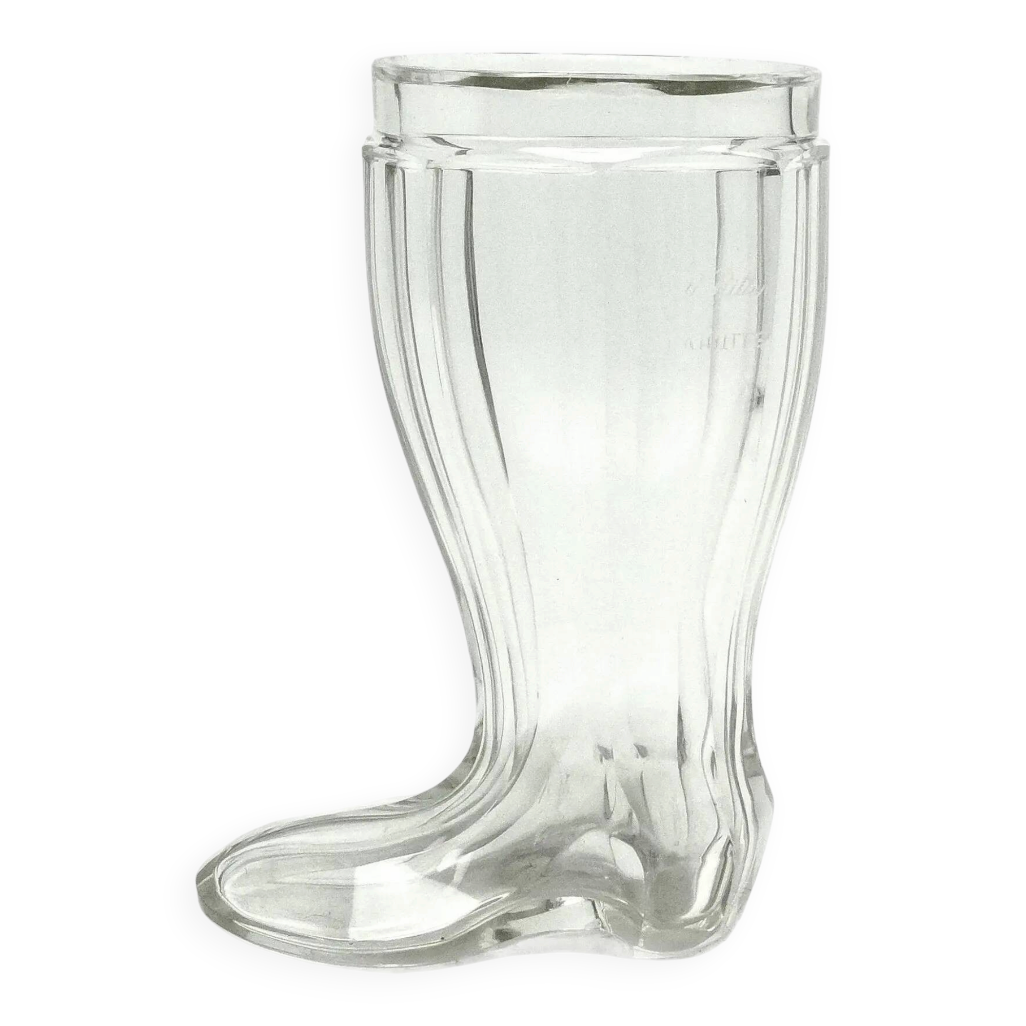 Novelty glass vase, crystal, Germany, 19th century