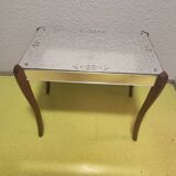 Saber-legged mirrored coffee table 1960