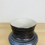 Blue ceramic vase from the 50s, Accolay style