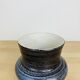 Blue ceramic vase from the 1950s in Accolay style.