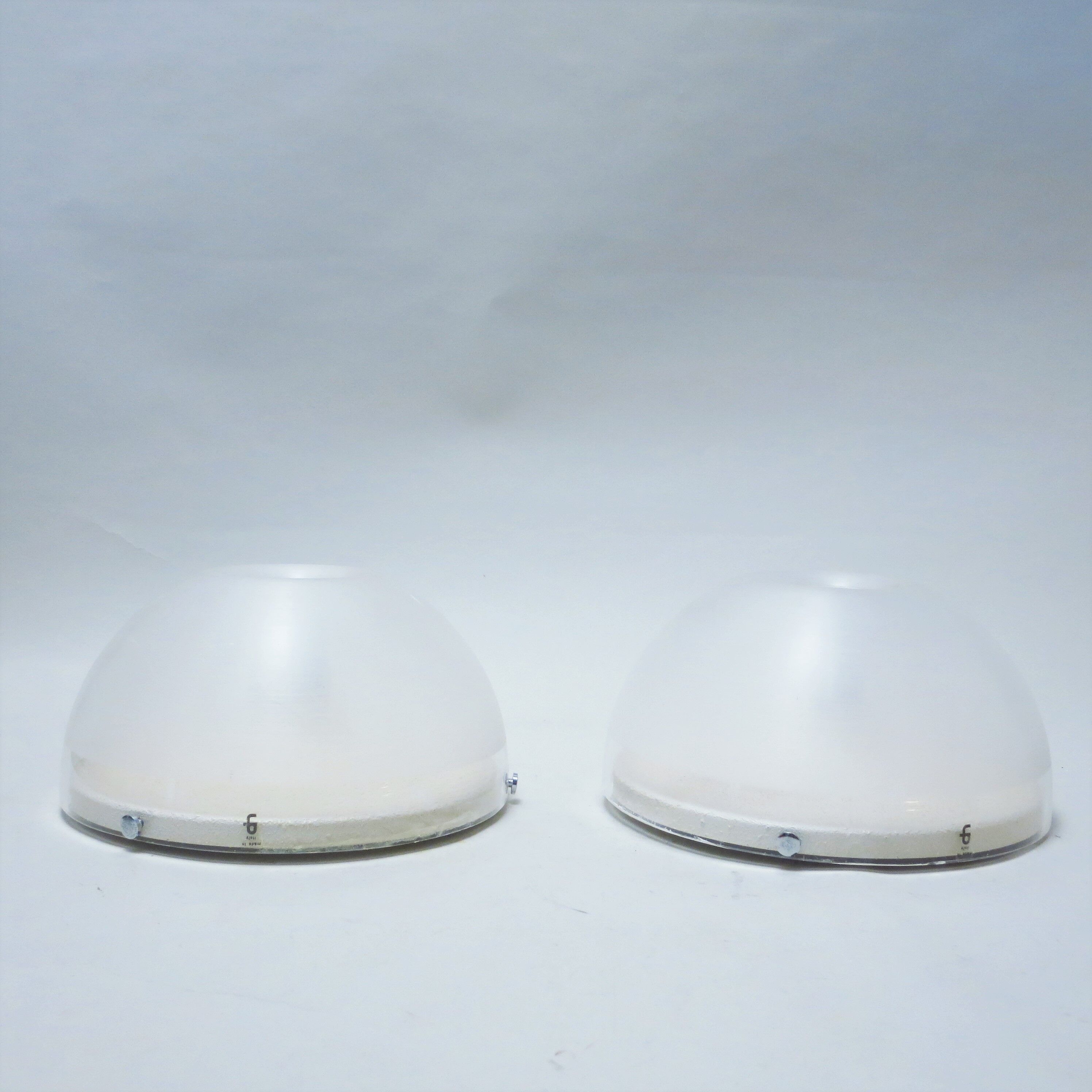 Pair of Guzzini 1960s ceiling lights