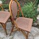 Pair of antique bistro terrace chairs