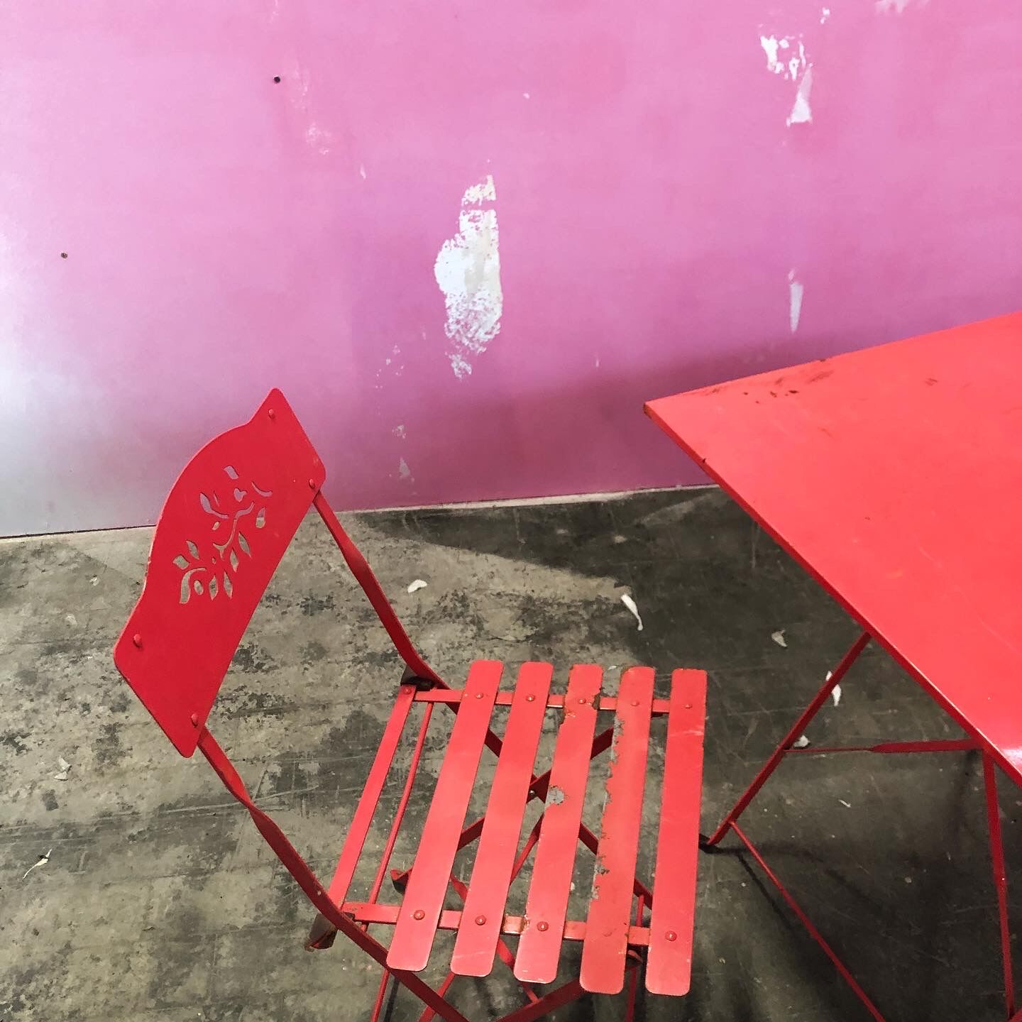 Garden table and chairs