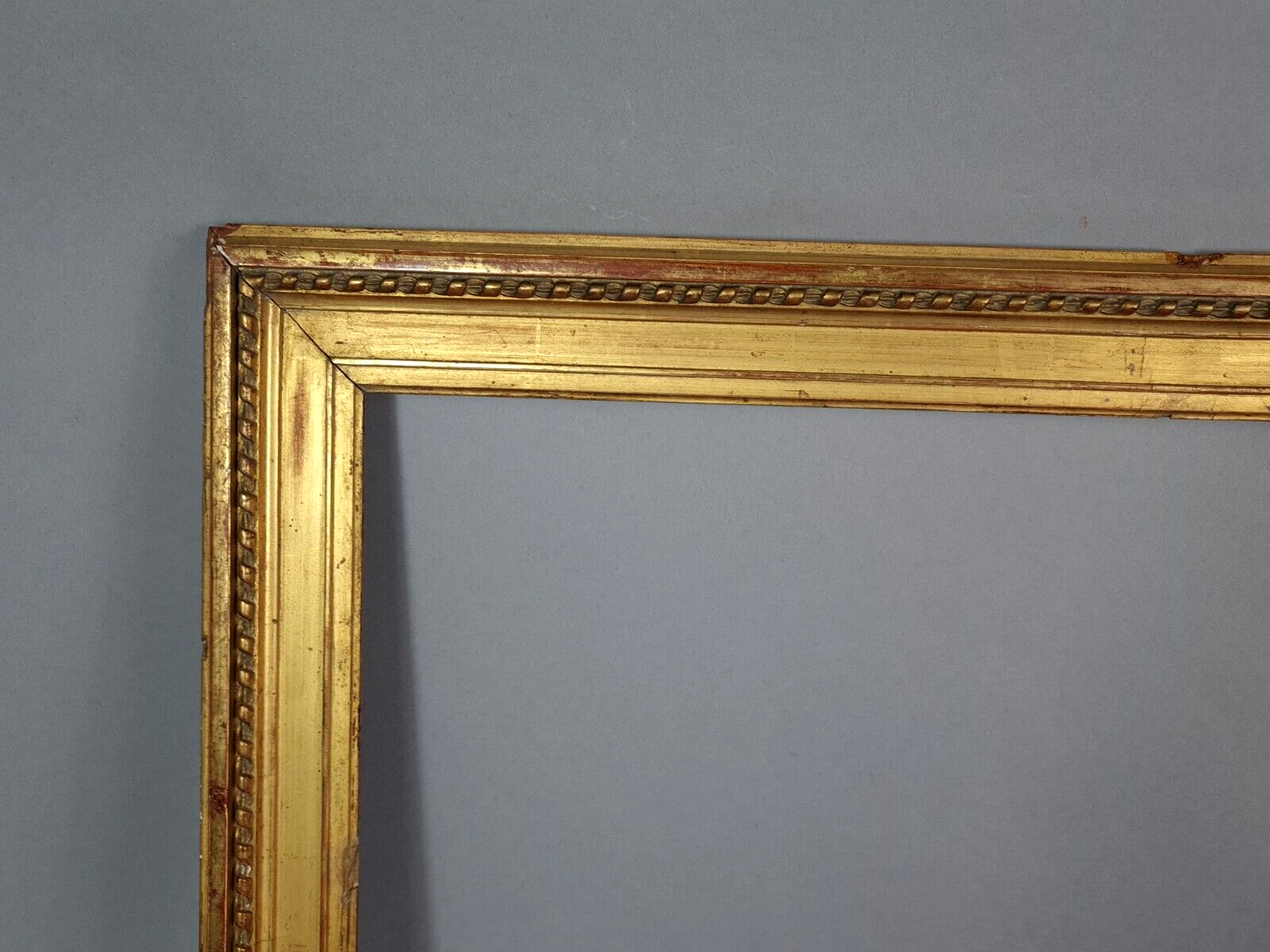 Old frame wood stucco gilding original 50x42 foliage 41x33 cm SB