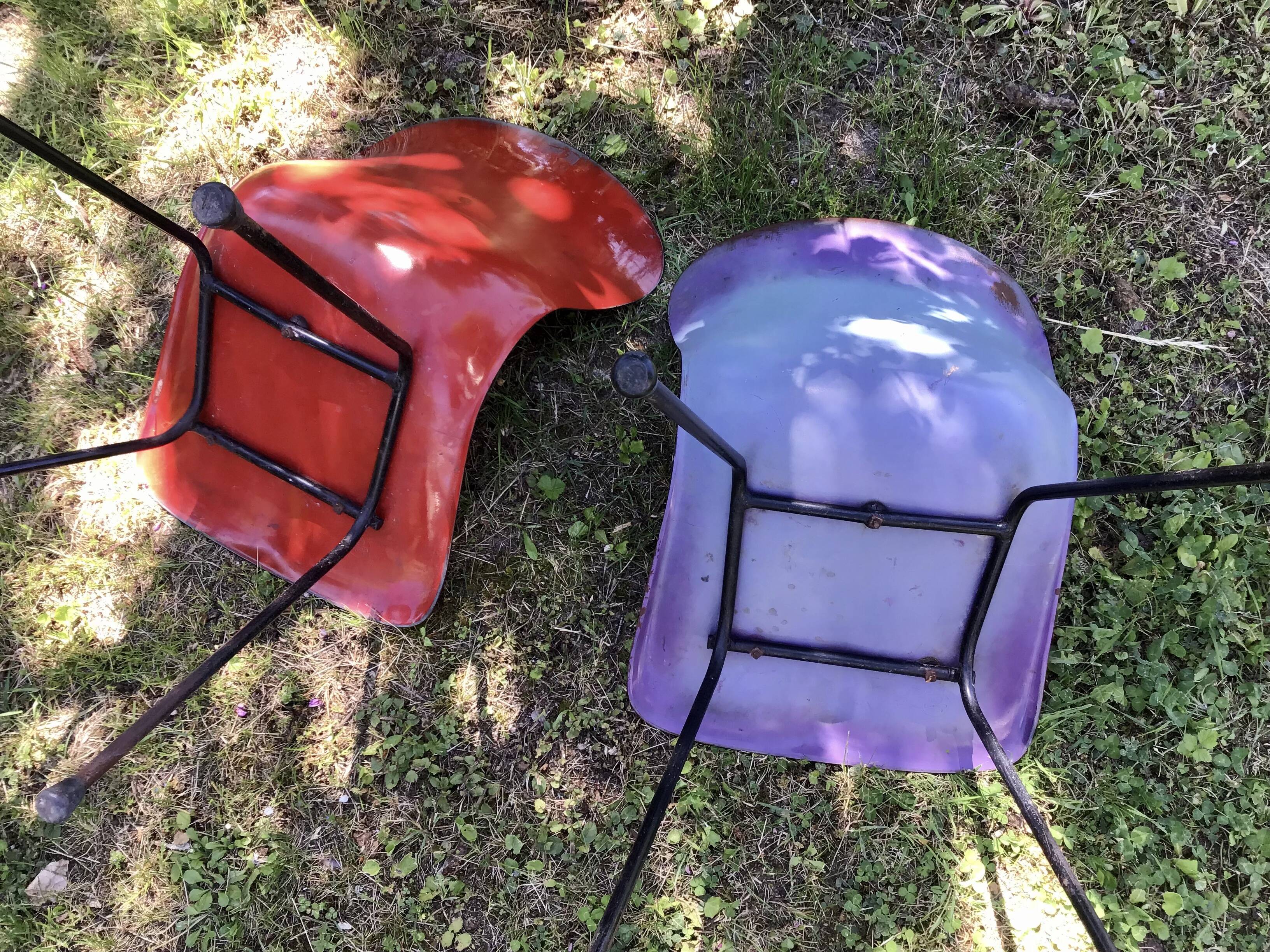 Two chairs Pagholz Elmar Flototto model 15074 design from 1956