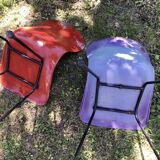 Deux chaises Pagholz Elmar Flototto modèle 15074 design de 1956