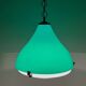 Suspension en acrylique vert vintage Italie, années 60