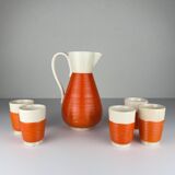 Vintage water service from Ceramiche Rometti Umbertide, Italy, 1930s, set of 6.