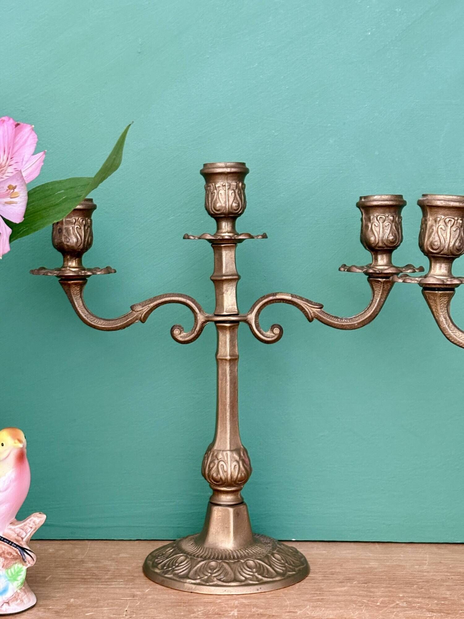Paire de chandeliers vintage