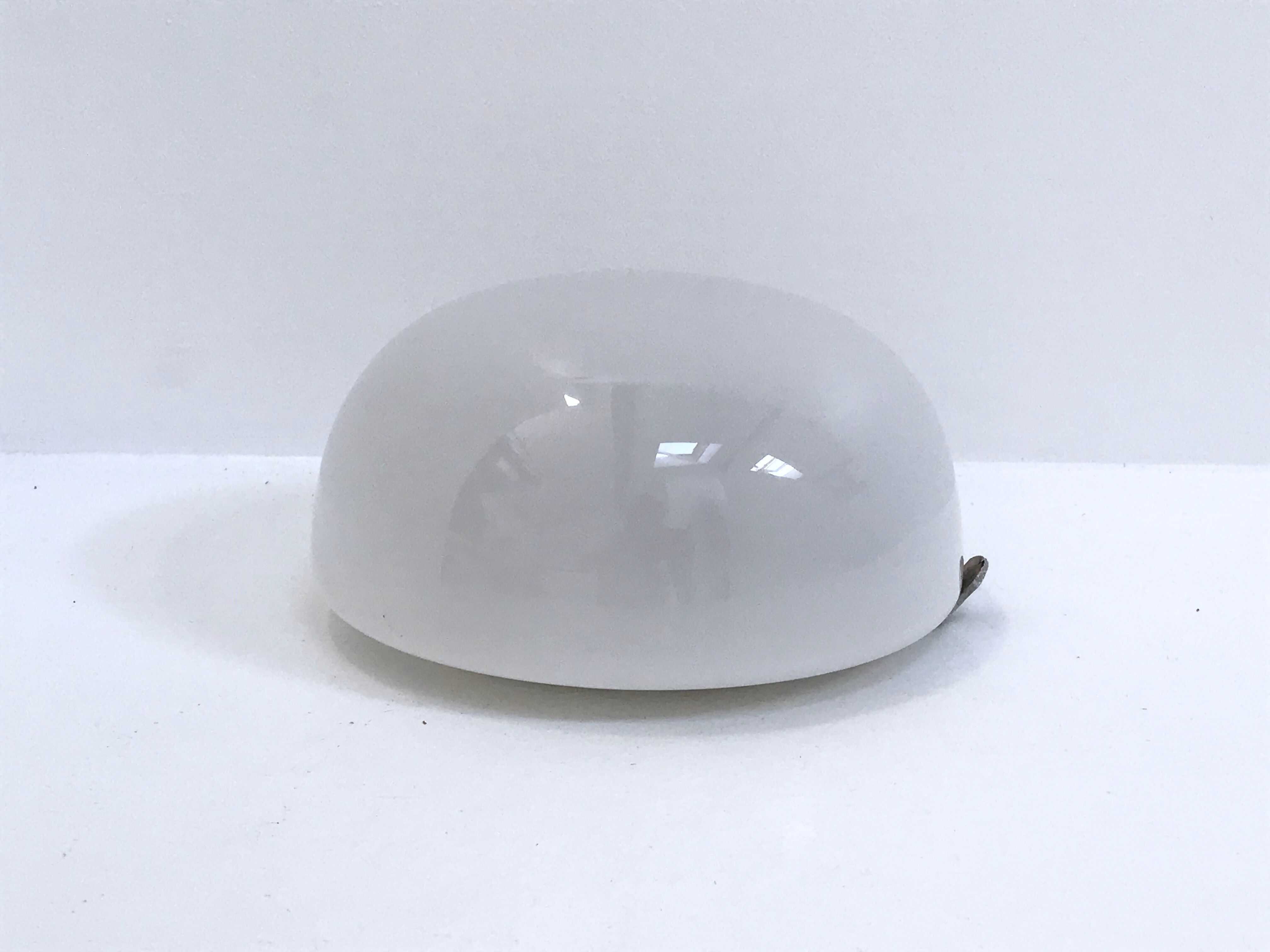 Vintage opaline round ceiling light