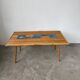 Rattan and ceramic coffee table, 60s