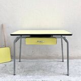 Yellow formica table