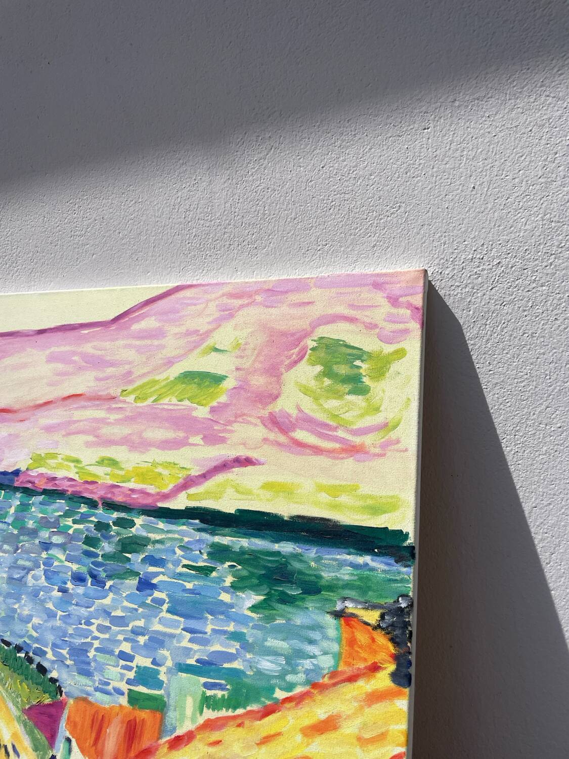 Fauvist painting of a landscape