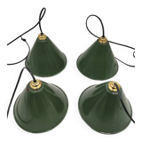 Enamelled sheet metal cone suspensions