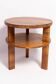 Mid-century modern coffee table, vintage, Art Deco, walnut wood, Poland, 1960s