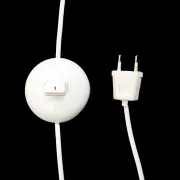 Multilayer floor lamp / white / Danish modern design / 1980s / Form-Light