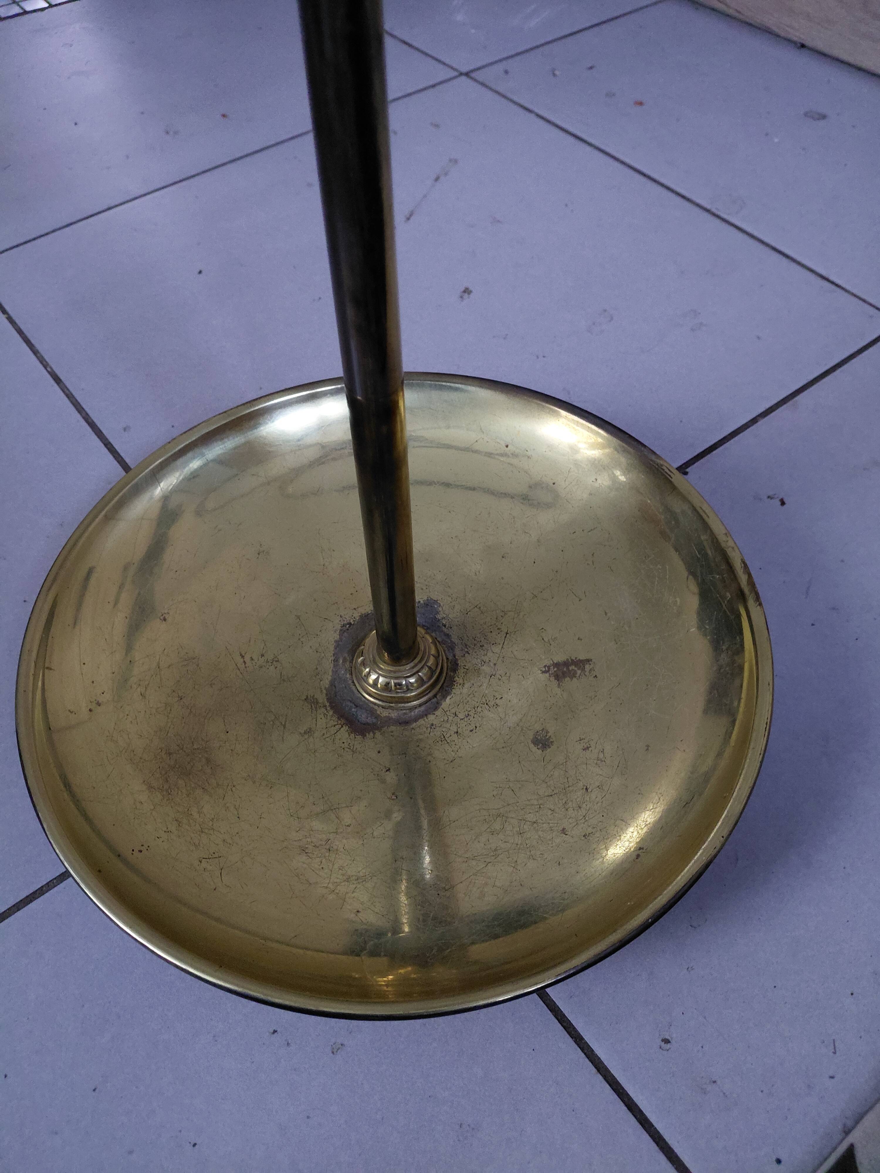 Vintage brass umbrella stand