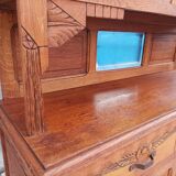 Art Deco period carved oak sideboard