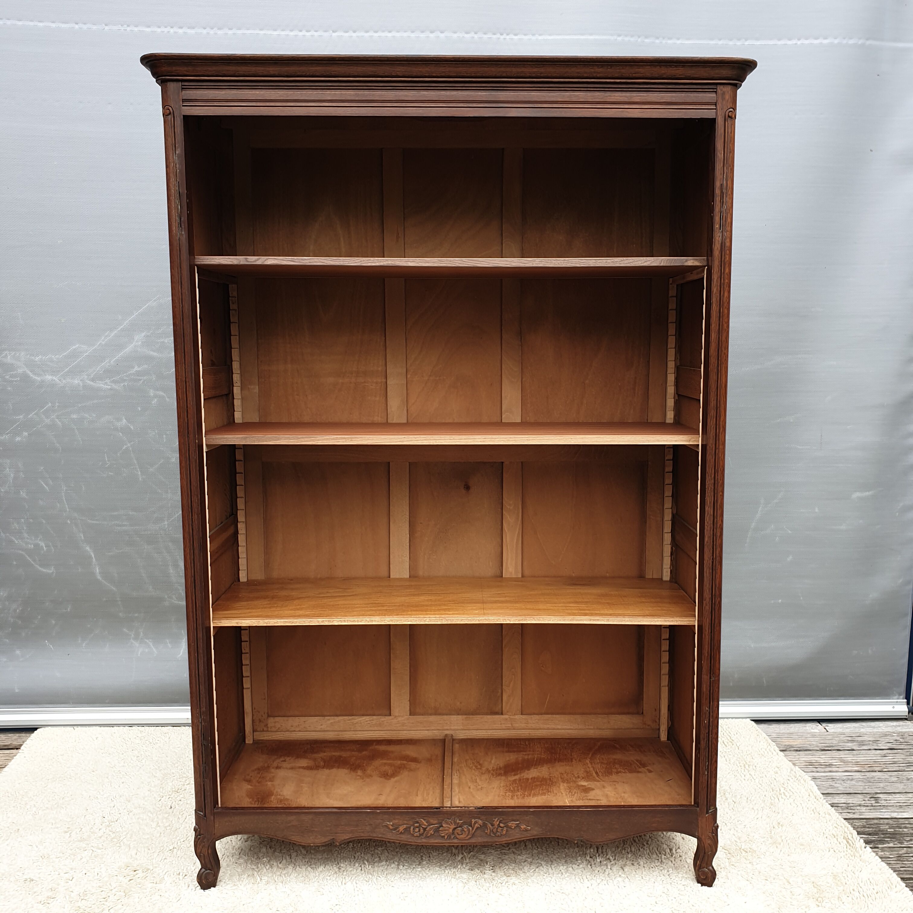 Evolutionary bookcase dressing room Oak Louis XV style