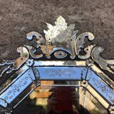 Venetian mirror XIXth 120 x 74 cm