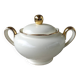 Villeroy & Boch Mettlach ivory and gold sugar bowl