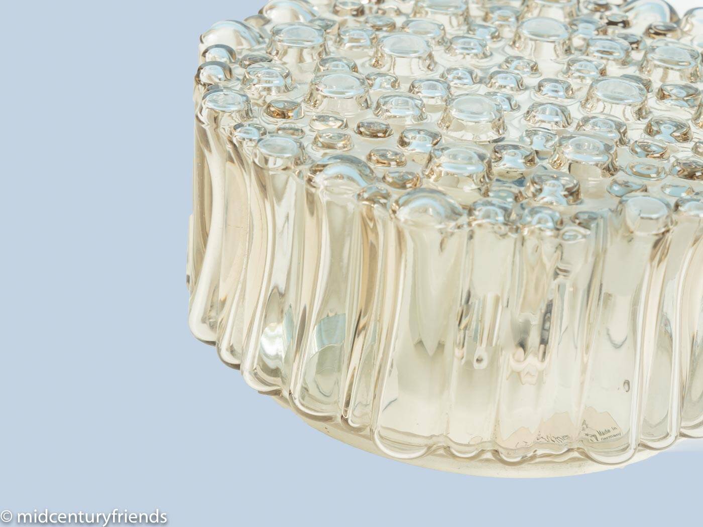 Bubble Glass Wall Lamp by Glashütte Limburg